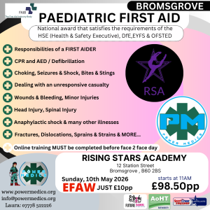 BLENDED PAEDIATRIC: BROMSGROVE 10/05/2026