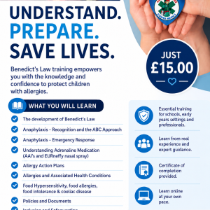 Allergy and Anaphylaxis Awareness for Schools (Benedict's Law)